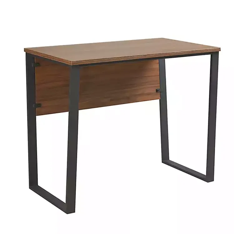 Office Furniture-Kirklands Home Dark Coffee Wood Computer Desk
