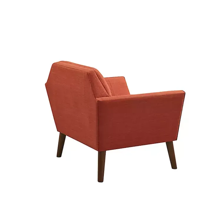 Accent Chairs-Kirklands Home Spice Button Tufted Accent Chair Red