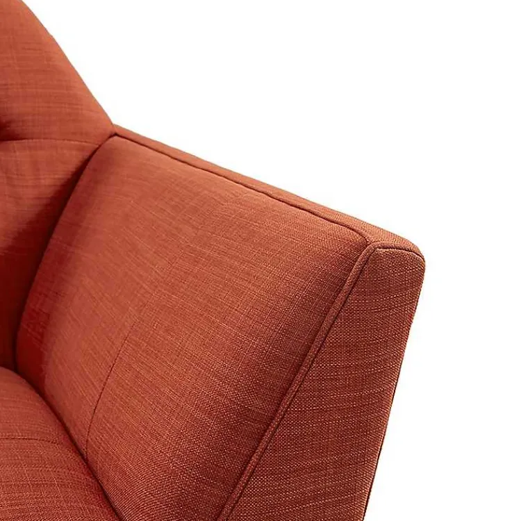 Accent Chairs-Kirklands Home Spice Button Tufted Accent Chair Red