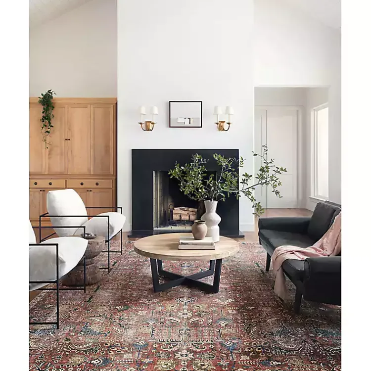 Area Rugs-Kirklands Home Chris Loves Julia x Loloi Jules Merlot Rug, 3x5