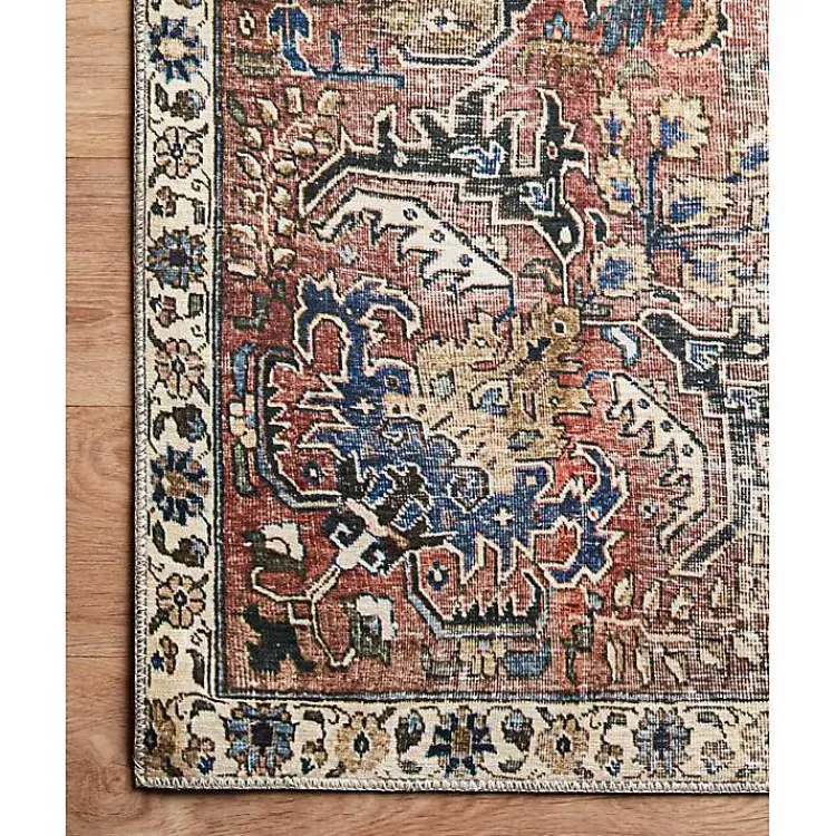 Area Rugs-Kirklands Home Chris Loves Julia x Loloi Jules Merlot Rug, 3x5