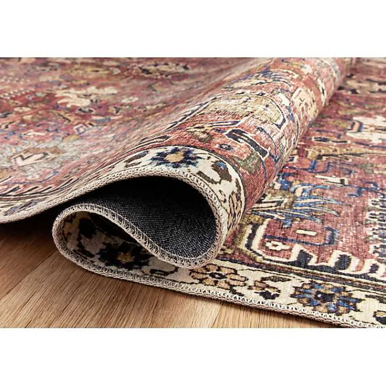 Area Rugs-Kirklands Home Chris Loves Julia x Loloi Jules Merlot Rug, 5x7