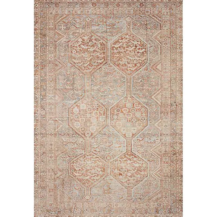 Area Rugs-Kirklands Home Chris Loves Julia x Loloi Jules Orange Runner, 2x3