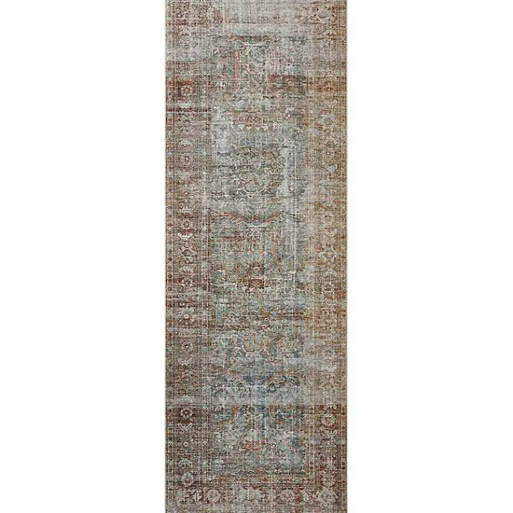 Area Rugs-Kirklands Home Chris Loves Julia x Loloi Jules Lagoon Runner, 2x9 Multi