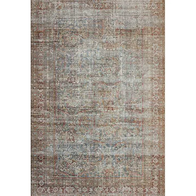 Area Rugs-Kirklands Home Chris Loves Julia x Loloi Jules Lagoon Runner, 2x9 Multi