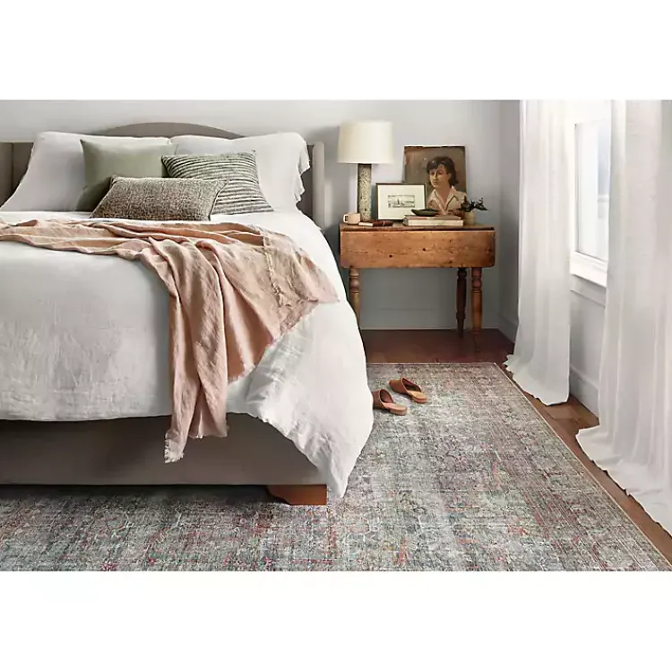 Area Rugs-Kirklands Home Chris Loves Julia x Loloi Jules Lagoon Runner, 2x9 Multi