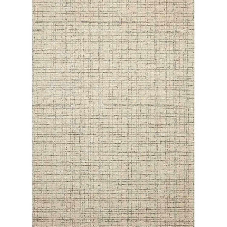 Area Rugs-Kirklands Home Chris Loves Julia x Loloi Polly Tan Grid Rug, 3x5