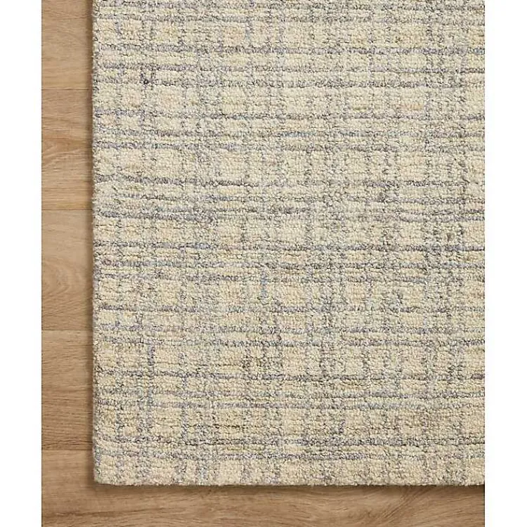 Area Rugs-Kirklands Home Chris Loves Julia x Loloi Polly Tan Grid Rug, 3x5
