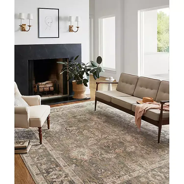 Area Rugs-Kirklands Home Chris Loves Julia x Loloi Sage Rosemarie Rug, 5x7 Green