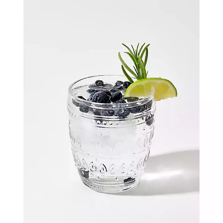 Glassware & Drinkware-Kirklands Home Textured Old Fashioned Glasses, Set of 4 Clear