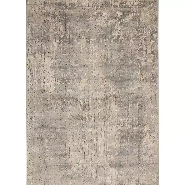 Area Rugs-Kirklands Home Gray and Beige Tally Textured Area Rug, 5x7