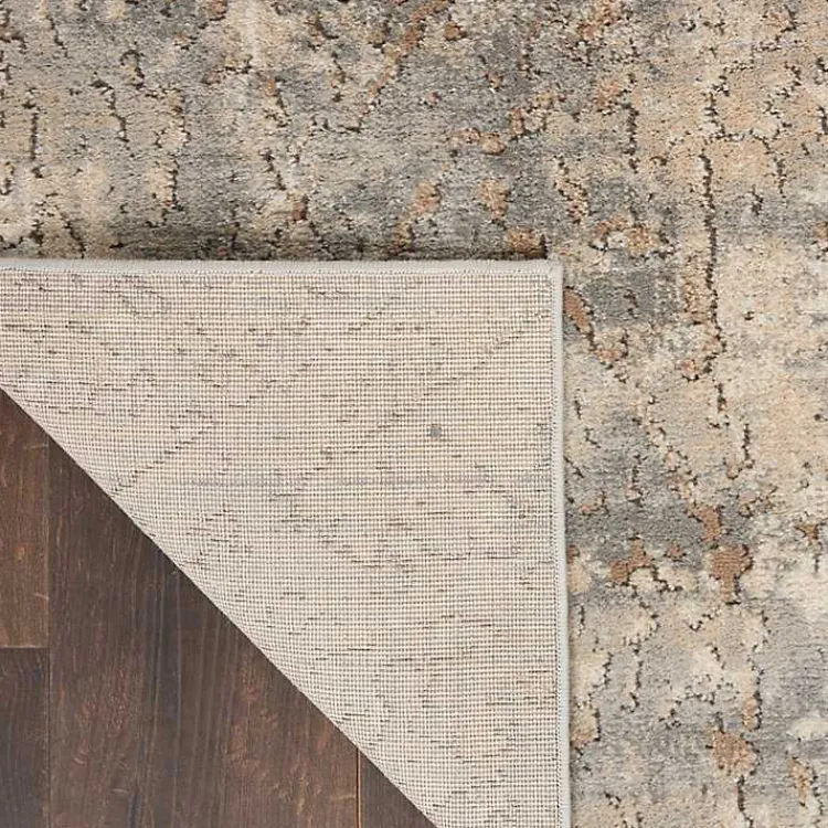 Area Rugs-Kirklands Home Gray and Beige Tally Textured Area Rug, 5x7