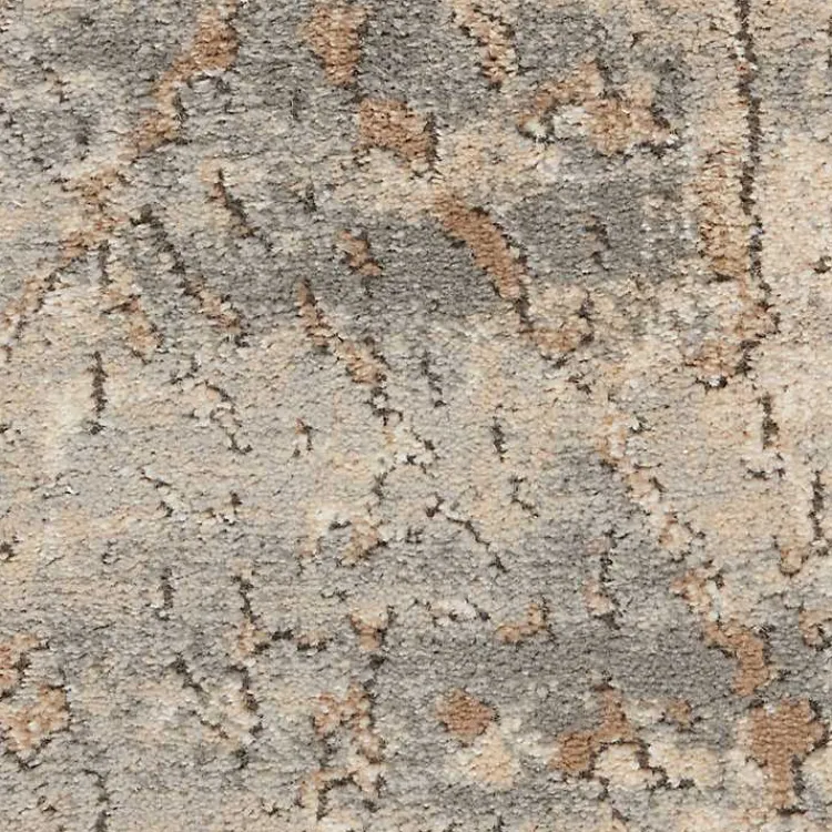 Area Rugs-Kirklands Home Gray and Beige Tally Textured Area Rug, 5x7