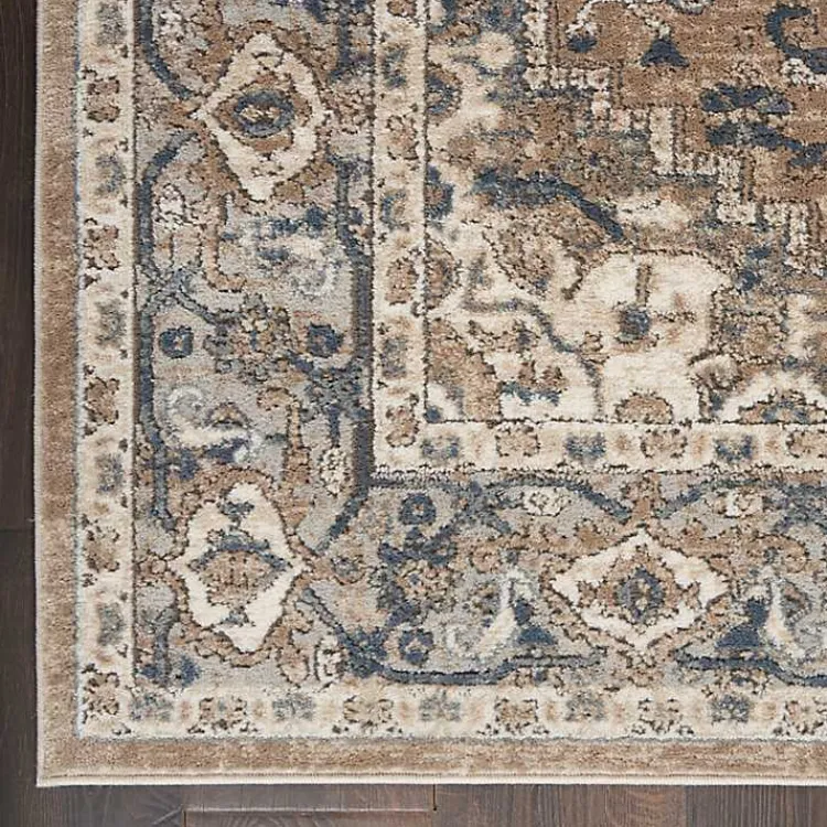 Area Rugs-Kirklands Home Multicolor Nadia Medallion Runner, 2x10 Gray