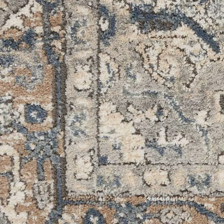 Area Rugs-Kirklands Home and Ivory Nadia Medallion Area Rug, 2x4 Gray