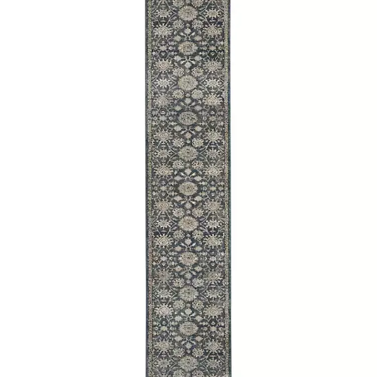 Area Rugs-Kirklands Home Blue Lush Vines Runner