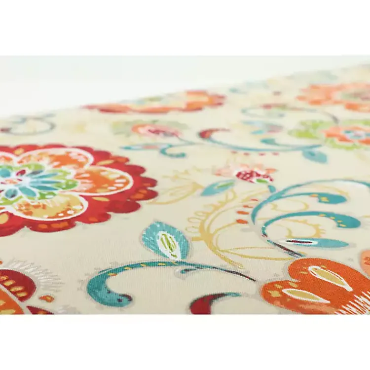 Outdoor Cushions & Pillows-Kirklands Home Lily Paisley Tufted Outdoor Seat Cushion, Set of 2