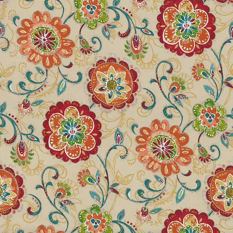 Outdoor Cushions & Pillows-Kirklands Home Lily Paisley Outdoor Lumbar Pillows, Set of 2