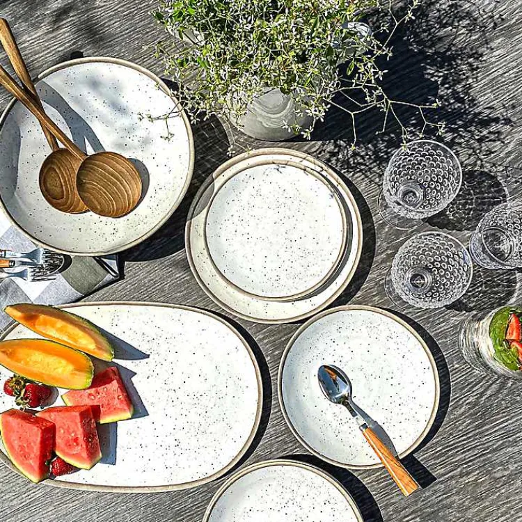 Outdoor Dining-Kirklands Home Haven Melamine Low Bowls, Set of 6 White