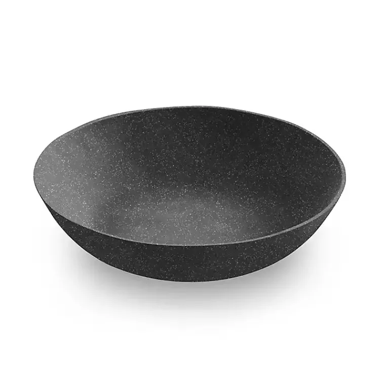 Outdoor Dining-Kirklands Home Melamine Santal Dinner Bowls, Set of 6 Black