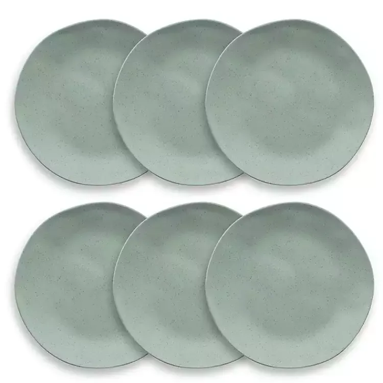 Outdoor Dining-Kirklands Home Melamine Santal Salad Plates, Set of 6 Blue