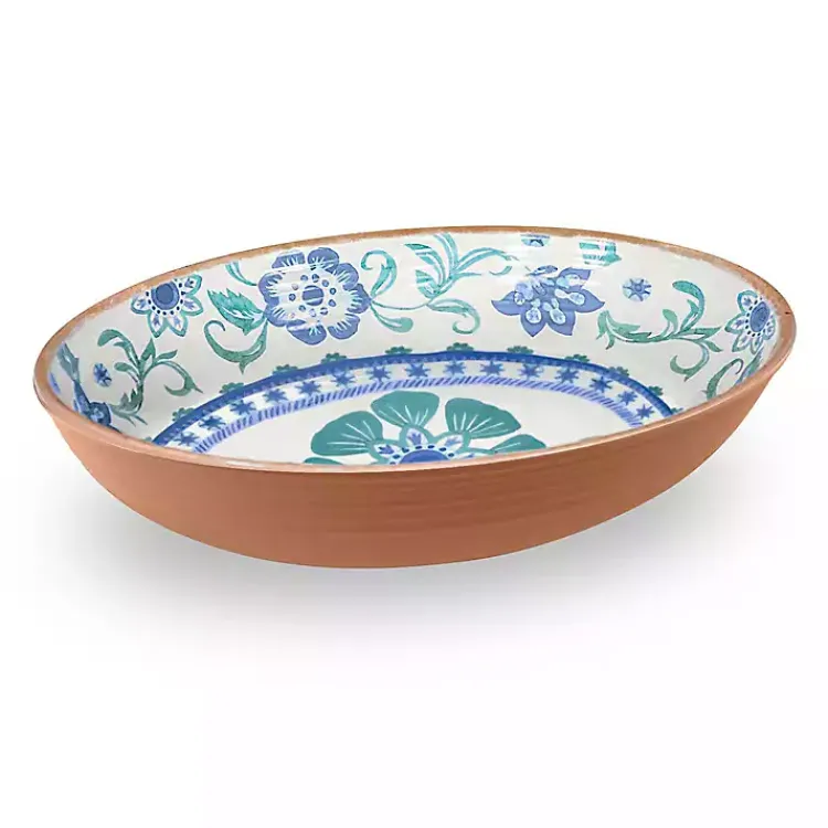 Outdoor Dining-Kirklands Home Turquoise Melamine Rio Serving Bowl