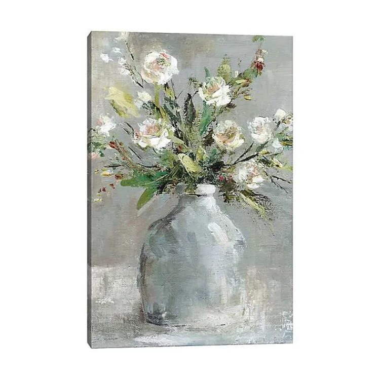 Canvas Art-Kirklands Home Country Bouquet I Canvas Art Print Gray