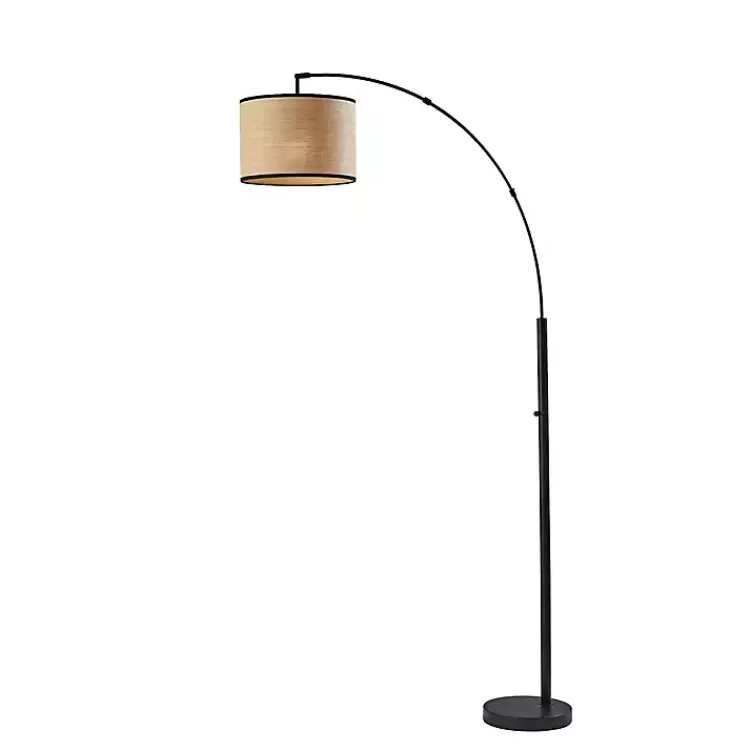Floor Lamps-Kirklands Home Metal Arched Floor Lamp Black
