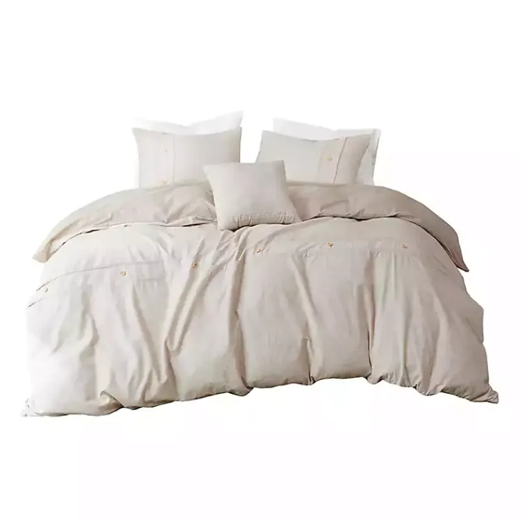 Comforters-Kirklands Home Neutral Holland 5-pc. Full/Queen Comforter Set Tan