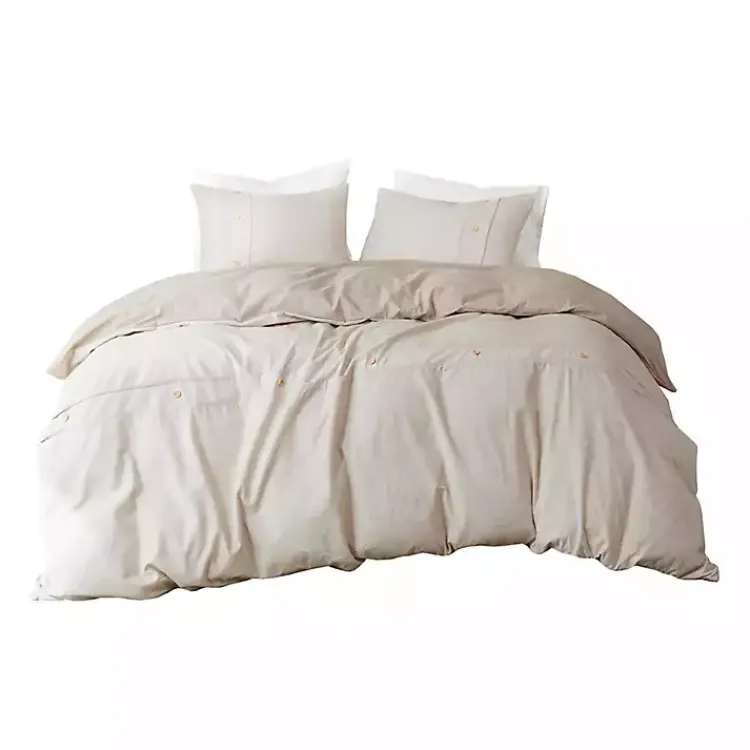 Duvets-Kirklands Home Neutral Oversized 3-pc. Queen Duvet Cover Set Tan