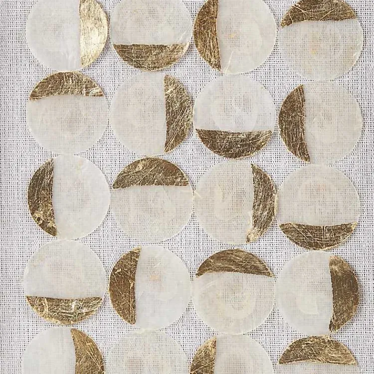 Wall Plaques-Kirklands Home Capiz Shells Emblem Framed Wall Plaques, Set of 2