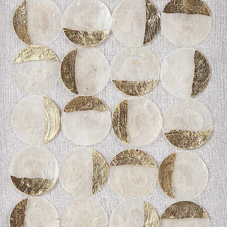 Wall Plaques-Kirklands Home Capiz Shells Emblem Framed Wall Plaques, Set of 2