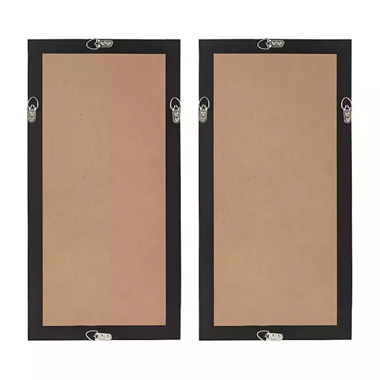 Wall Plaques-Kirklands Home Capiz Shells Emblem Framed Wall Plaques, Set of 2