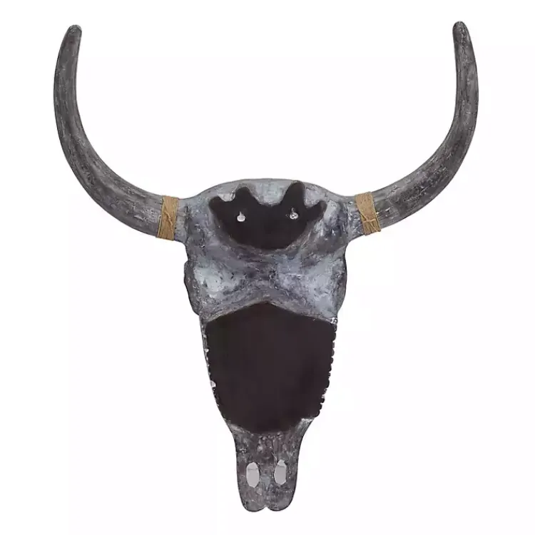 Wall Plaques-Kirklands Home Bohemian Bull Wall Plaque Gray