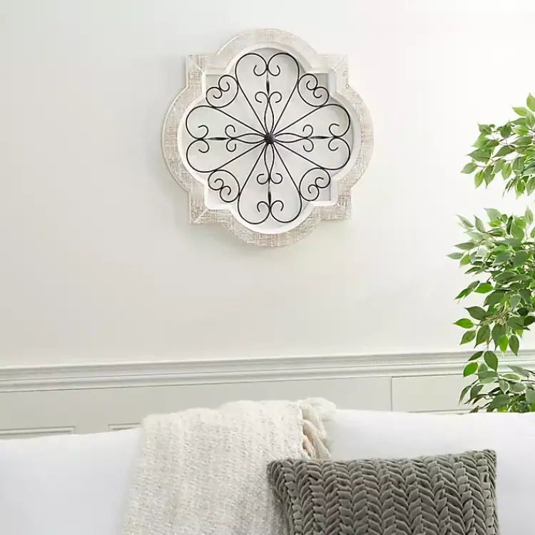 Wall Plaques-Kirklands Home Farmhouse Abstract Wall Plaque White