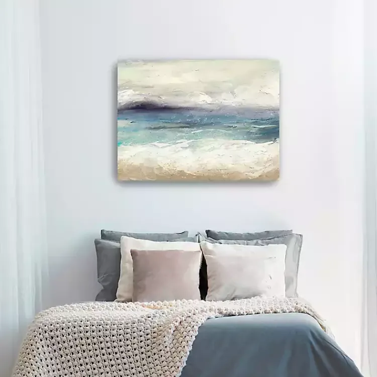 Canvas Art-Kirklands Home Abstract Seafoam Canvas Wall Art