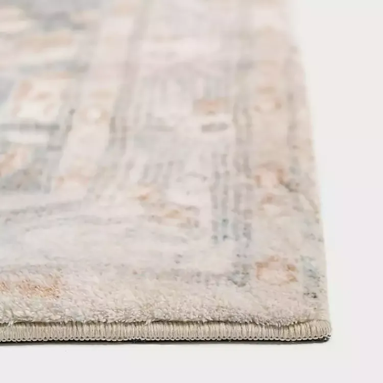 Area Rugs-Kirklands Home Rosette Denim Area Rug, 5x7