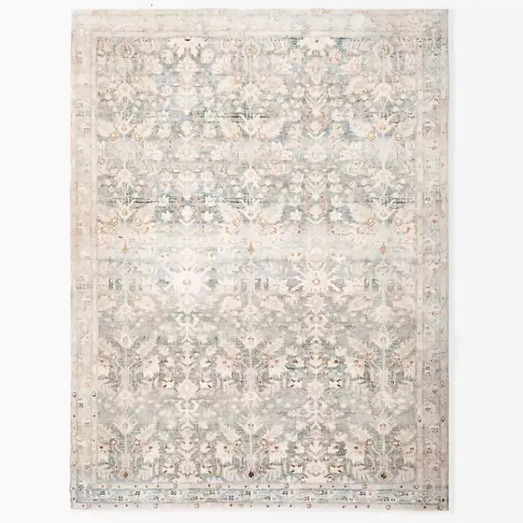 Area Rugs-Kirklands Home Rosette Denim Area Rug, 7x9