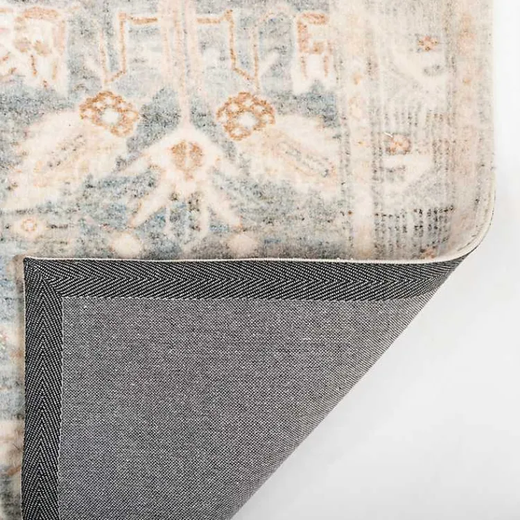 Area Rugs-Kirklands Home Rosette Denim Area Rug, 7x9