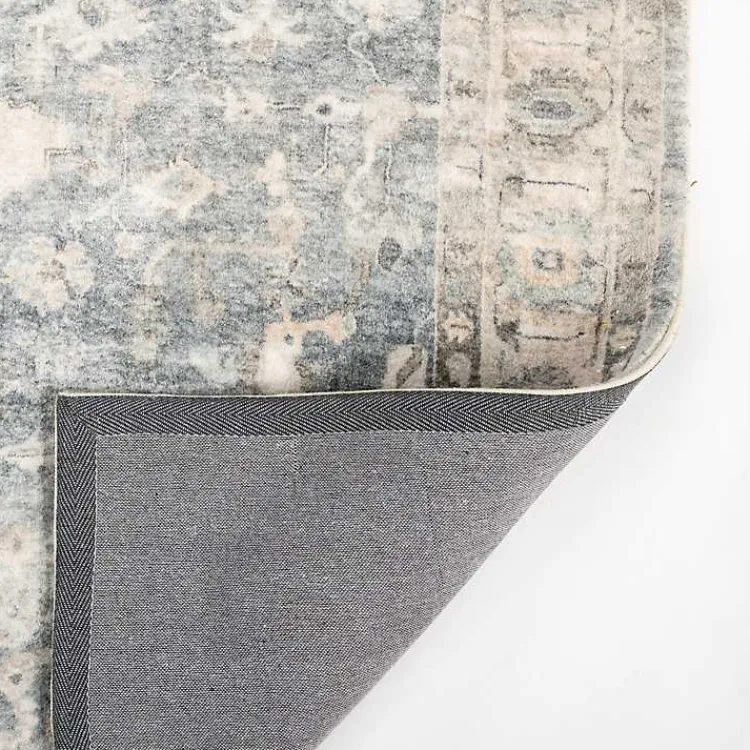 Area Rugs-Kirklands Home Rosette Dusty Aqua Area Rug, 7x9