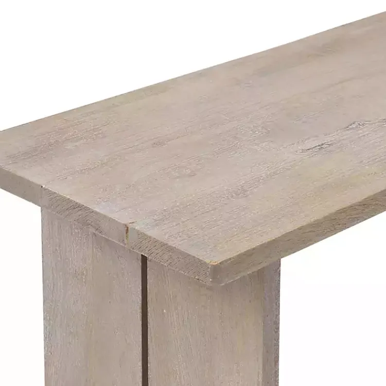 Console Tables-Kirklands Home Natural Mango Wood Farmhouse Console