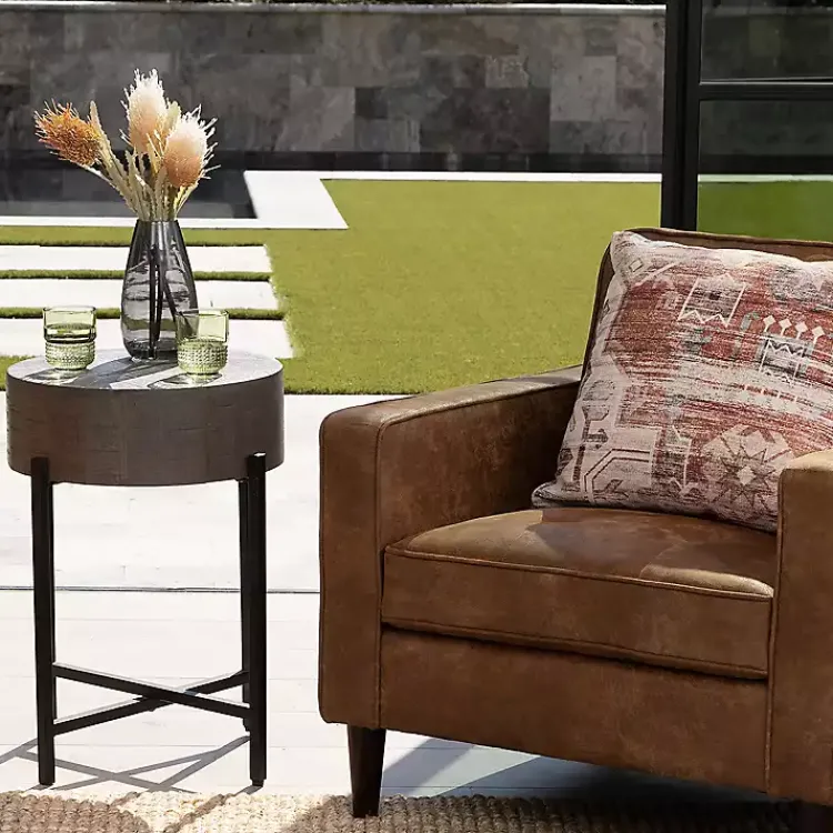 Accent & End Tables-Kirklands Home Jodi Mango Wood Side Table