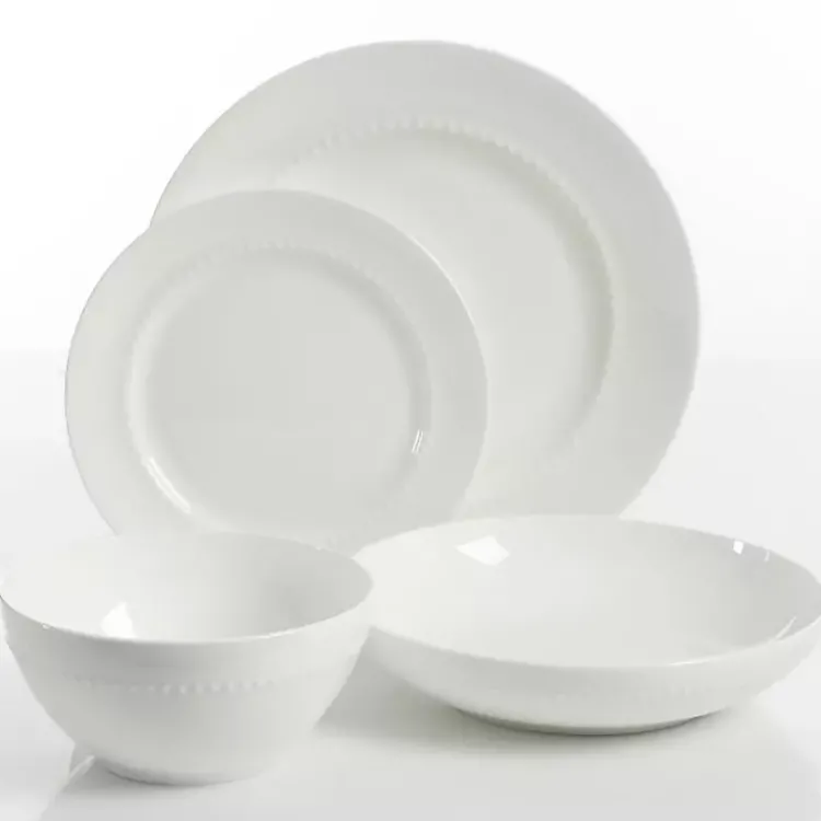 Dinnerware-Kirklands Home Bone China 16-pc. Dinnerware Set White
