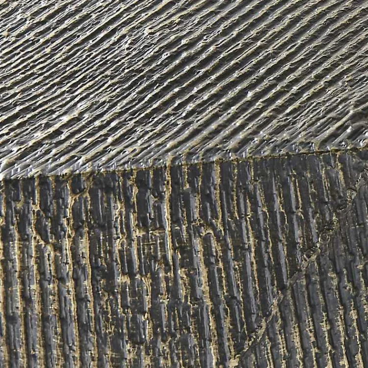 Accent & End Tables-Kirklands Home Gray Hand-Stamped Iron Hexagon Accent Table