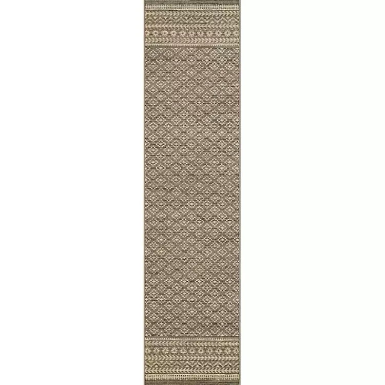 Area Rugs-Kirklands Home Smoky Ornamental Patterned Floor Runner, 2x8