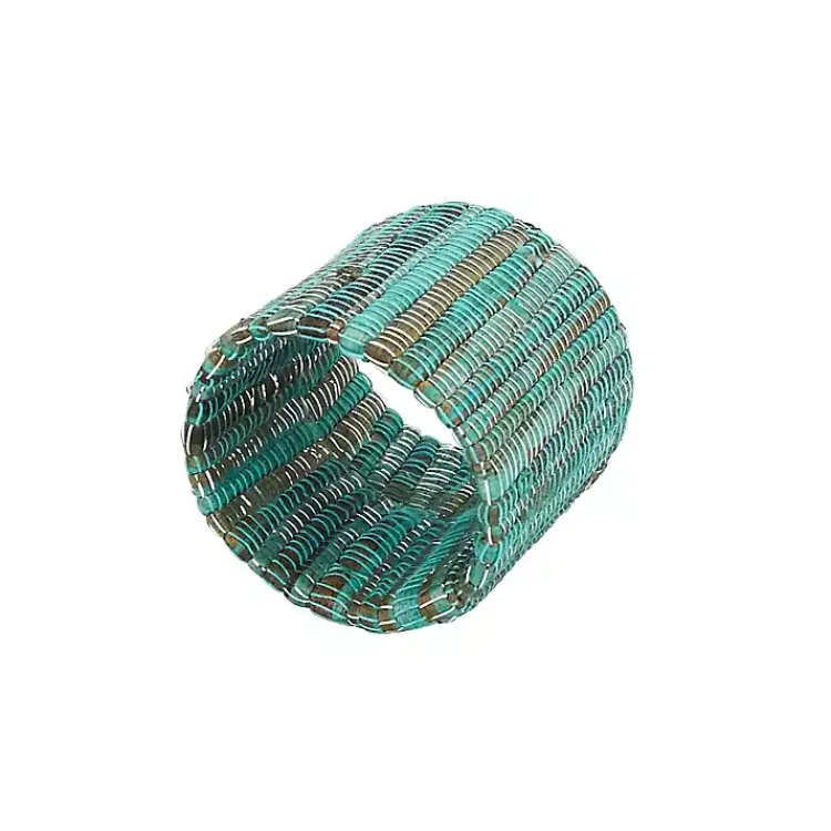 Table Linens-Kirklands Home Woven Minty 4-pc. Napkin Ring Set
