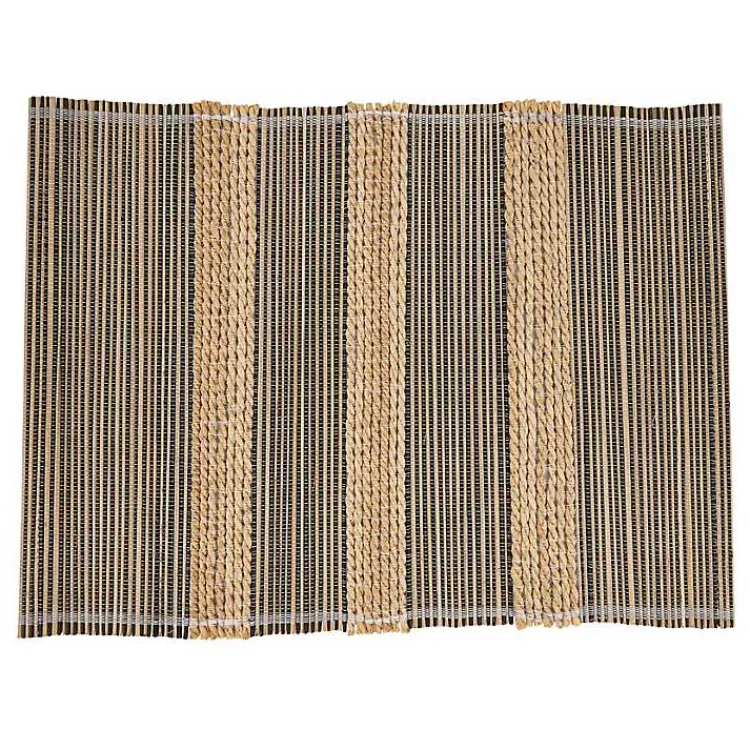 Table Linens-Kirklands Home Seagrass Striped 4-pc. Placemat Set