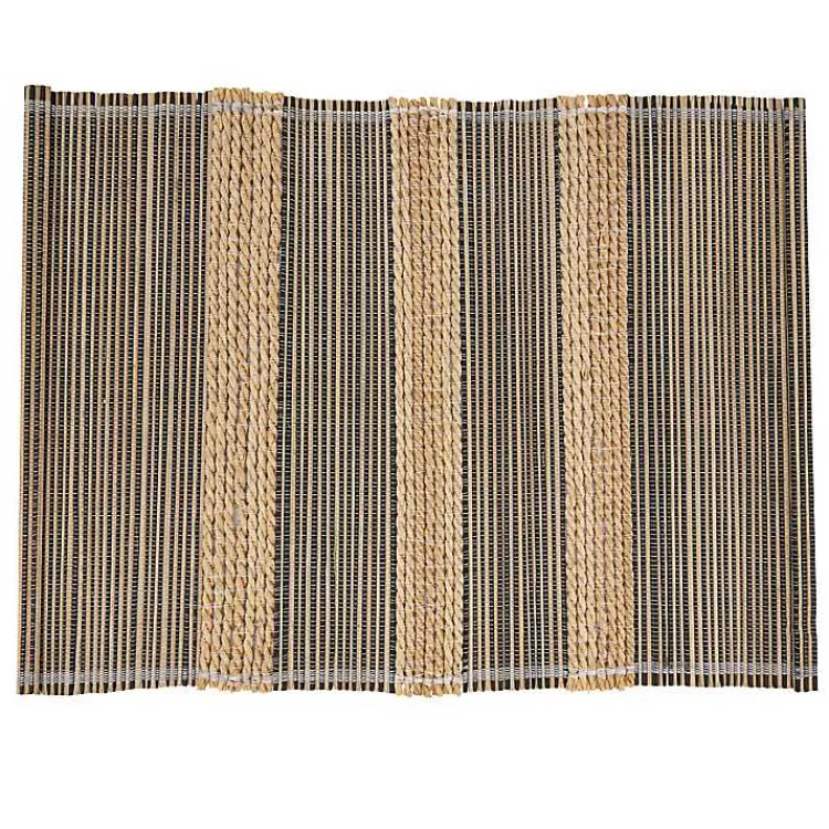Table Linens-Kirklands Home Seagrass Striped 4-pc. Placemat Set