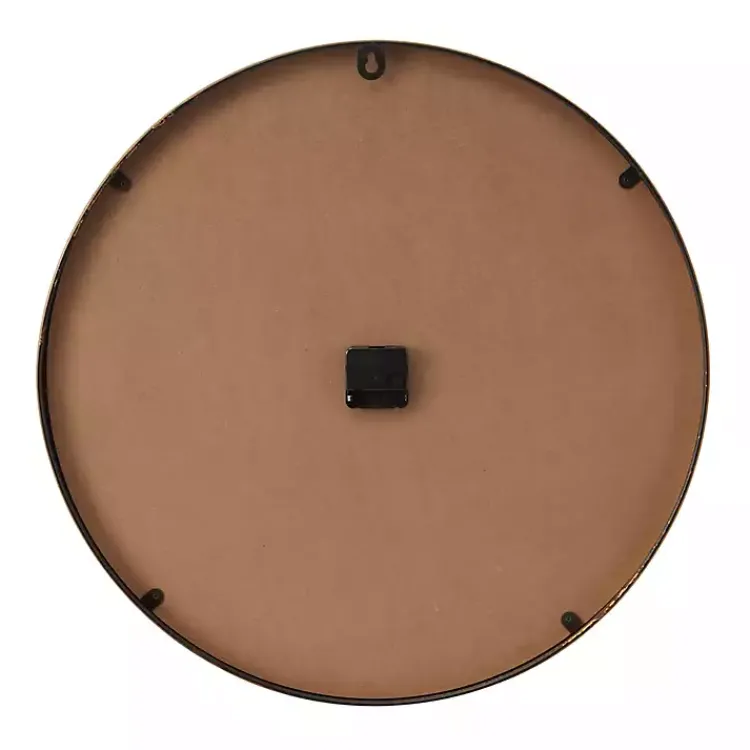 Clocks-Kirklands Home Black Metal Modern Thomas Wall Clock