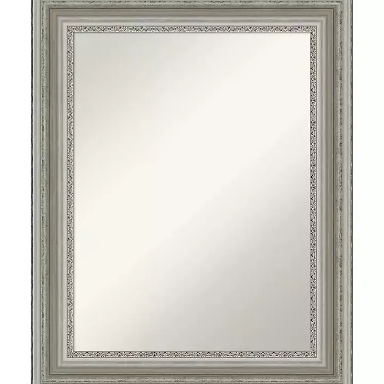 Decorative Mirrors-Kirklands Home Parlor Silver Framed Wall Mirror